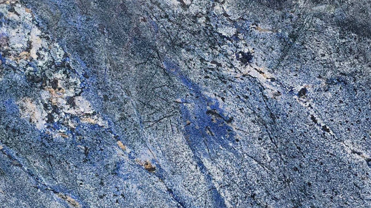 Blue Bahia granite slab sample
