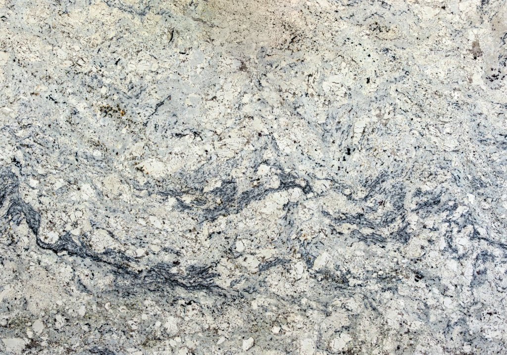 Glacier White granite slab sample